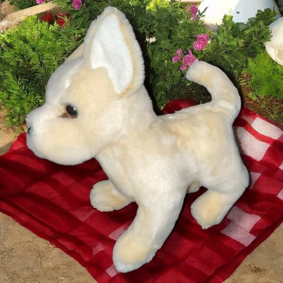 Douglas Plush Chihuahua Dog Pup Carlos Stuffed Animal Nursery 1750 Shower 9" - Picture 1 of 8